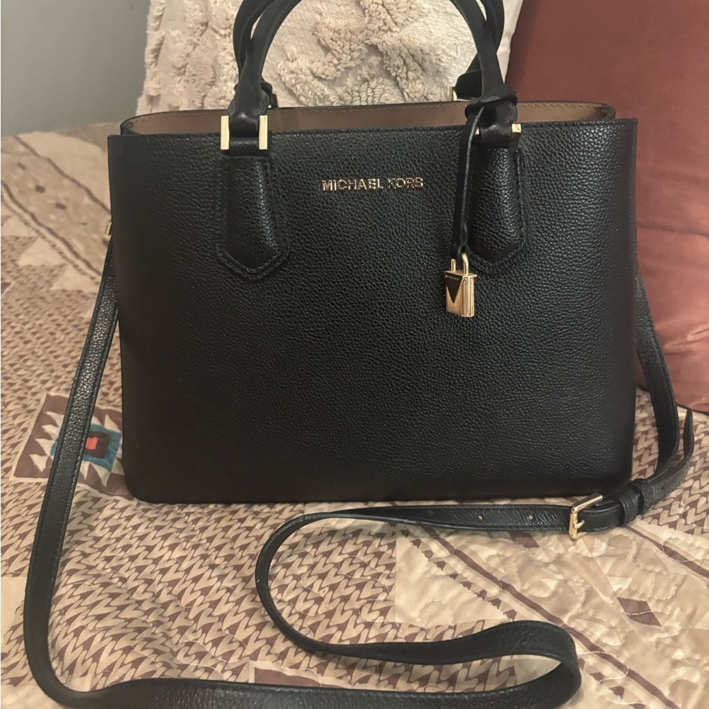 Michael Kors Black Leather Handbag